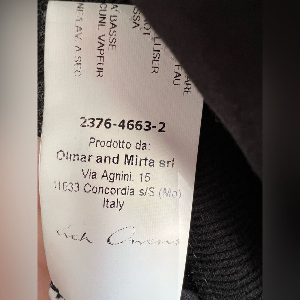 Rick Owens Black Textured Cotton Vest US 4 Made in Italy Avant Garde Minimalist - Picture 8 of 16